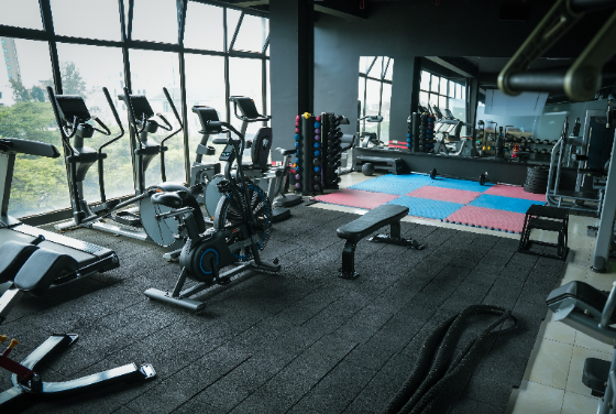 Private room cardio and free weights